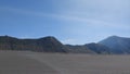 The range of hills on Mount Bromo Royalty Free Stock Photo
