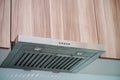 The range hood in modern kitchen