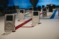 Range of iPods inside Apple Museum in Prague, Czech Republic