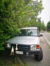 Range rover, Car, Farmer, Italy Royalty Free Stock Photo