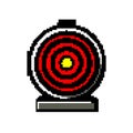 range shooting target game pixel art vector illustration Royalty Free Stock Photo