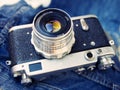 Rangefinder film camera