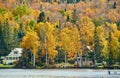 Rangeley Lake at autumn Royalty Free Stock Photo