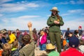 Ranger explaning about Grand canyon to the kids Royalty Free Stock Photo