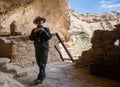 Ranger Interprets the History of Long House Cliff Dwelling