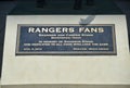 Rangers Fans Memorial at Globe Life Park, Arlington, Texas Royalty Free Stock Photo