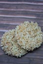 Ranginang is a kind of Indonesian thick rice cracker