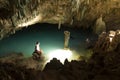Rangko Cave, hidden spot with a natural pool, Indonesia