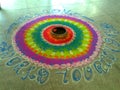 Rangoli design Royalty Free Stock Photo