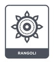 rangoli icon in trendy design style. rangoli icon isolated on white background. rangoli vector icon simple and modern flat symbol Royalty Free Stock Photo