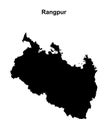 Rangpur outline map Royalty Free Stock Photo