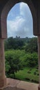 Rani Roopmati Palace from Baaz Bahadur palace of Mandu, India