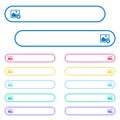 Rank image icons in rounded color menu buttons