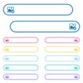 Rank image icons in rounded color menu buttons