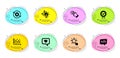 Ranking star, Eco energy and Certificate icons set. Love message, Rotation gesture and Dot plot signs. Vector