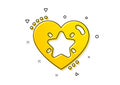 Ranking star icon. Love rating sign. Best rank. Vector