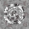 Rankle written on a grey camo texture