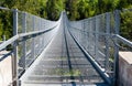 Ranney Gorge Suspension Bridge in summer Royalty Free Stock Photo
