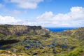 Rano Kau Crater - Easter Island Royalty Free Stock Photo