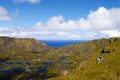 Rano Kau Crater - Easter Island Royalty Free Stock Photo