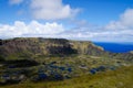 Rano Kau Crater - Easter Island Royalty Free Stock Photo