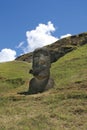 Rano raraku, Easter Island Royalty Free Stock Photo