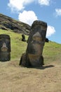 Rano raraku, Easter Island Royalty Free Stock Photo