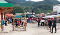 Sell stalls with local products at local colorful shops in, Ranomafana, Madagascar