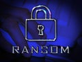 Ransom Computer Hacker Data Extortion 3d Illustration