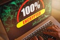 Computer ransomware encryption Royalty Free Stock Photo