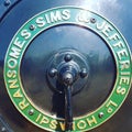 Ransomes sims and Jefferies boiler plate Royalty Free Stock Photo