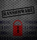 Ransomware lock concept Royalty Free Stock Photo