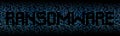 Ransomware text on hex code illustration Royalty Free Stock Photo
