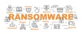 Ransomware vector banner