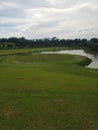 Rantau Prapat, Indonesia : Golf Course Royalty Free Stock Photo