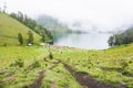 Ranu kumbolo camp site Royalty Free Stock Photo