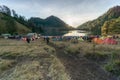 Ranu Kumbolo Lake located in Mount Bromo Tengger Semeru Malang Lumajang East Java Indonesia