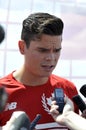 Raonic Milos CAN at US Open (5) Royalty Free Stock Photo