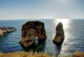 Raouche or Pigeon Rock, Beirut, Lebanon Royalty Free Stock Photo