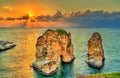 Raouche or Pigeons Rocks in Beirut, Lebanon