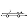 Rap american car icon, outline style Royalty Free Stock Photo