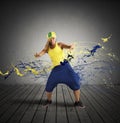 Rap dancer Royalty Free Stock Photo