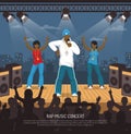 Rap Music Concert Flat Poster