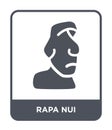 rapa nui icon in trendy design style. rapa nui icon isolated on white background. rapa nui vector icon simple and modern flat Royalty Free Stock Photo