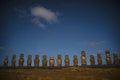 Rapa Nui Moai Statues Easter Island Royalty Free Stock Photo