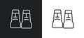 rapa nui outline icon in white and black colors. rapa nui flat vector icon from buildings collection for web, mobile apps and ui