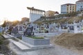 Rapa Robilor monument and the graveyard from Aiud