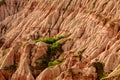 Rapa Rosie in Romania , red mountain with red rock