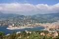 Rapallo and the gulf of Tigullio Royalty Free Stock Photo