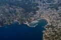 Rapallo italy aerial view Royalty Free Stock Photo